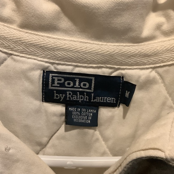 Ralph Lauren Cream‎ Polo Shirt, long sleeve, medium - Picture 2 of 11